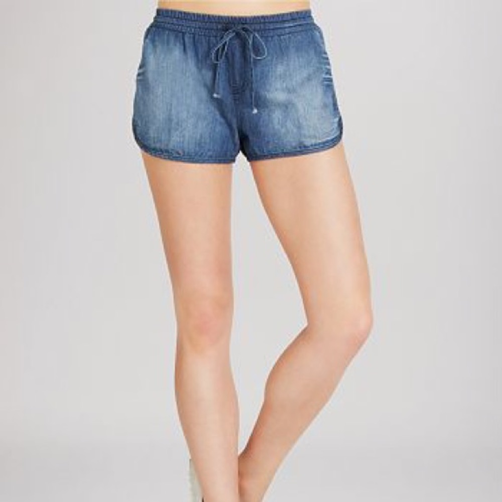 Bcbgeneration Drawstring Denim Shorts - image 6